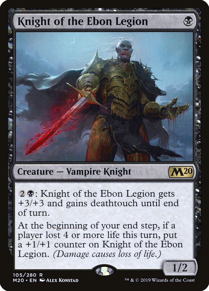 Knight of the Ebon Legion card front
