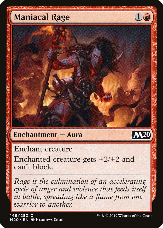 Maniacal Rage card front