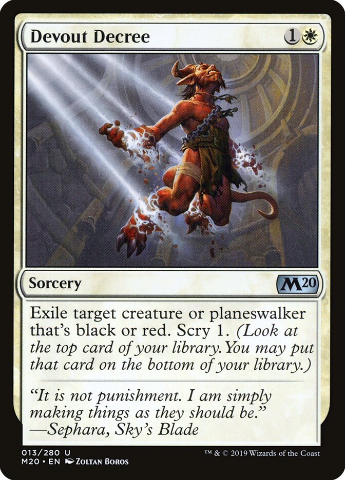 Devout Decree card front