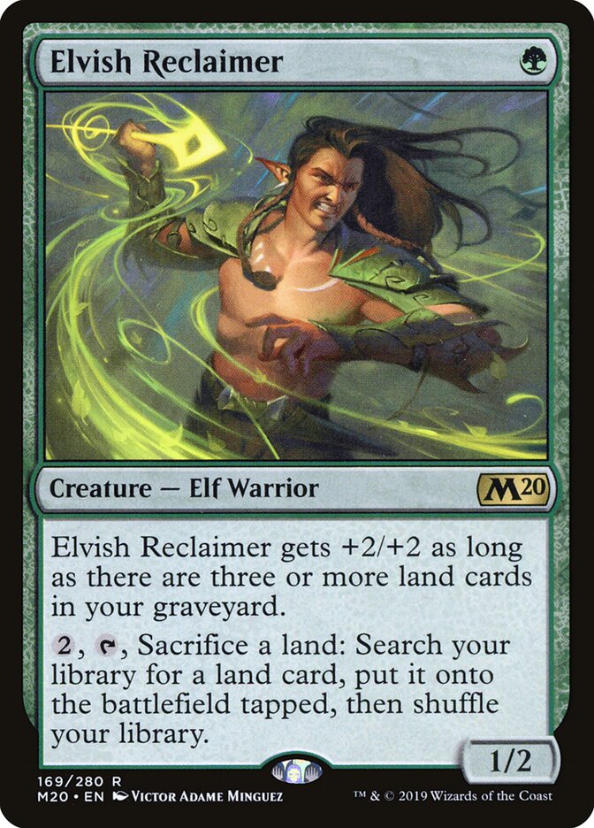 Elvish Reclaimer card front