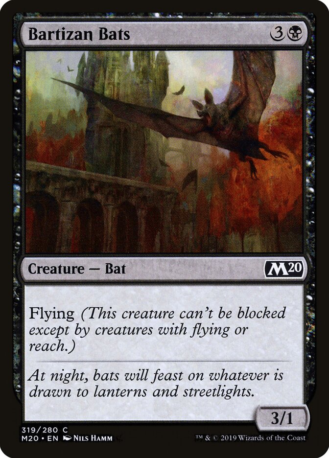 Bartizan Bats card front