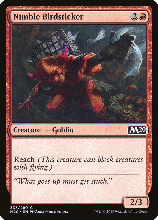 Nimble Birdsticker card front