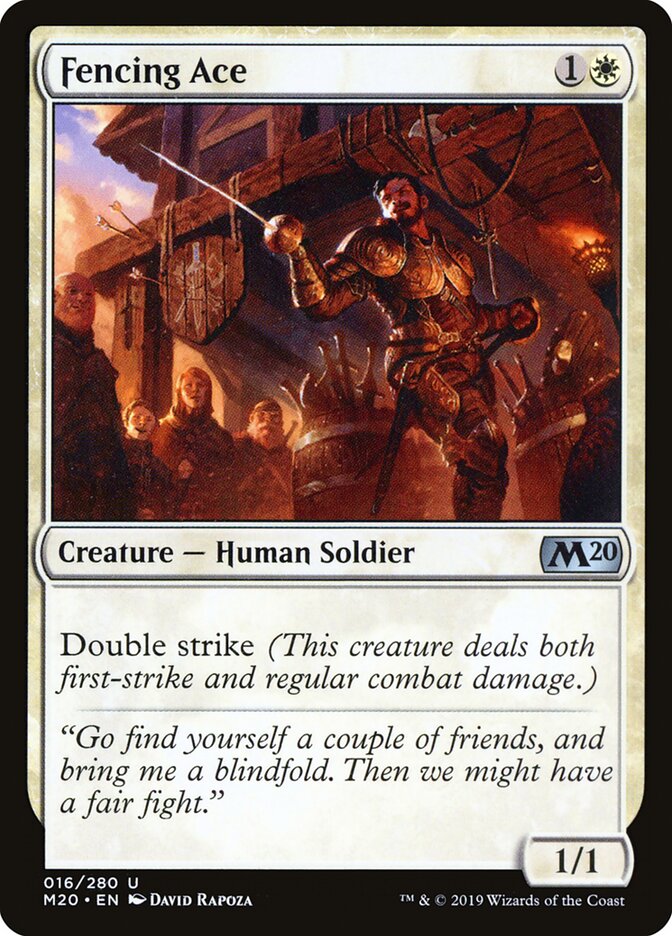Fencing Ace card front