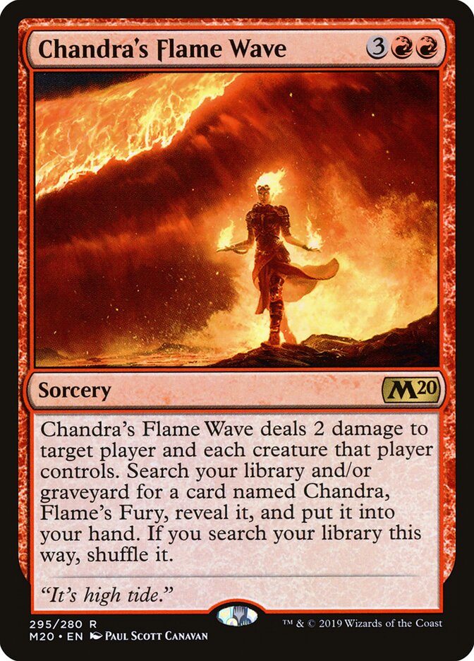 Chandra's Flame Wave card front