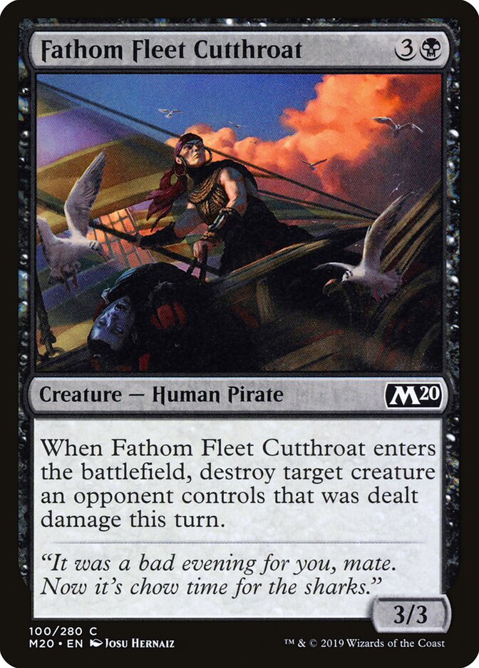 Fathom Fleet Cutthroat card front