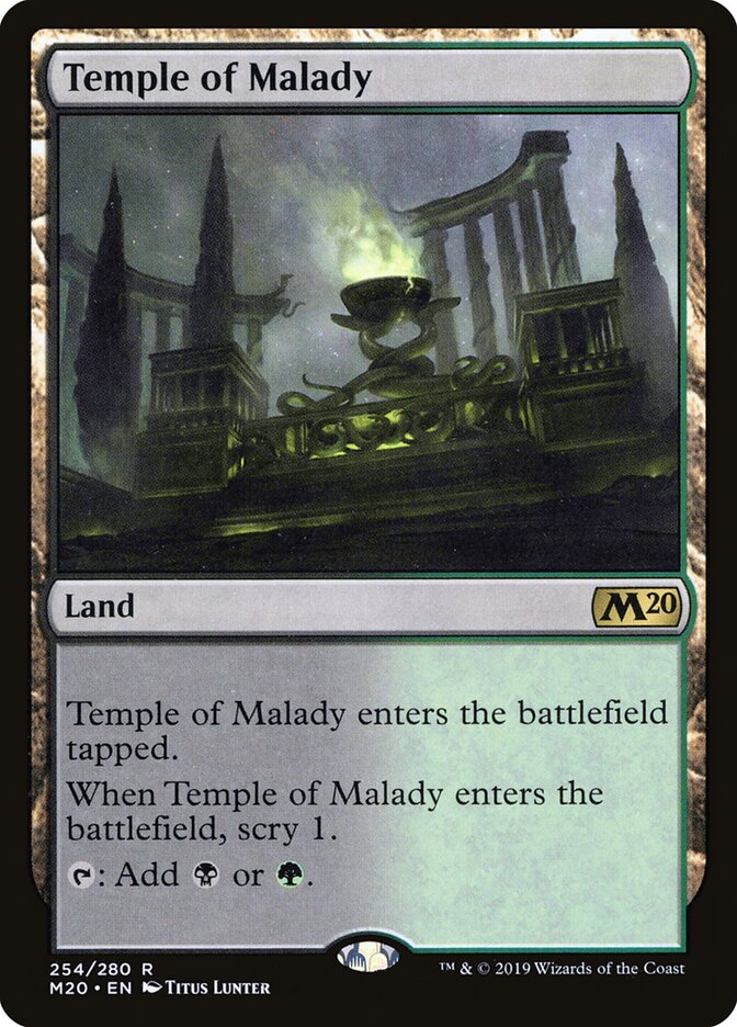 Temple of Malady card front