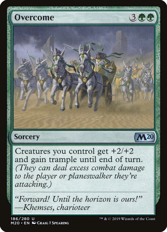 Overcome card front