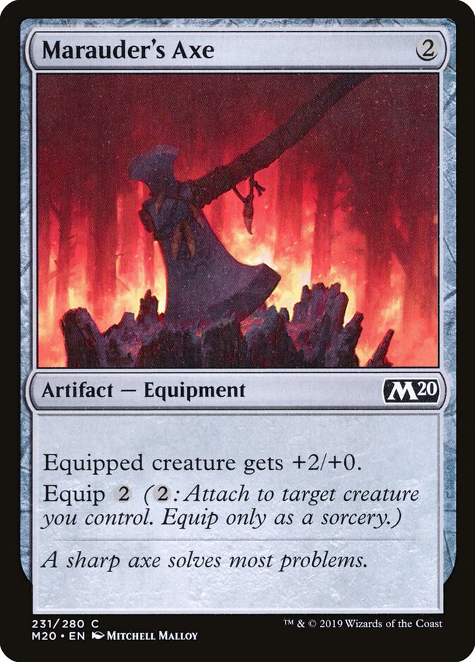 Marauder's Axe card front