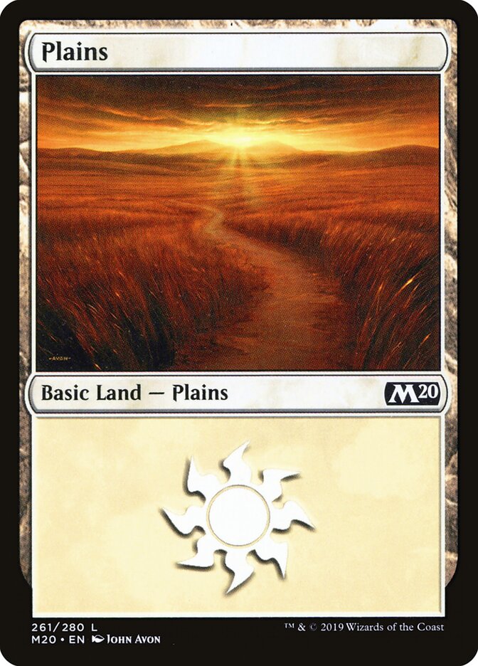 Plains card front