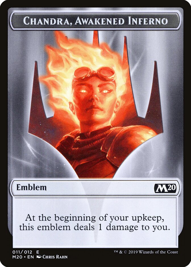 Chandra, Awakened Inferno Emblem card front