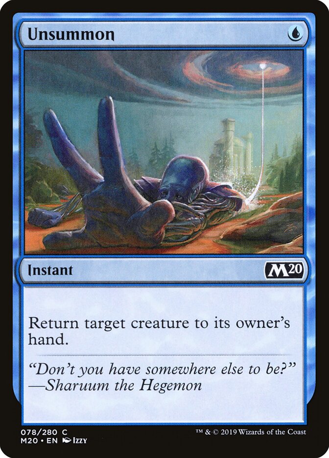 Unsummon card front