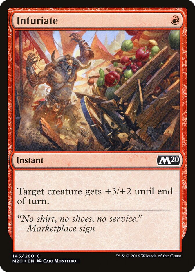 Infuriate card front