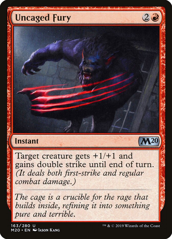 Uncaged Fury card front