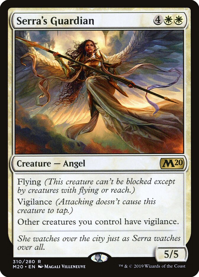 Serra's Guardian card front