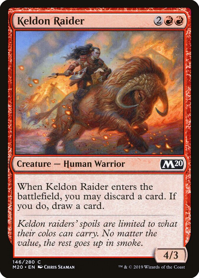 Keldon Raider card front
