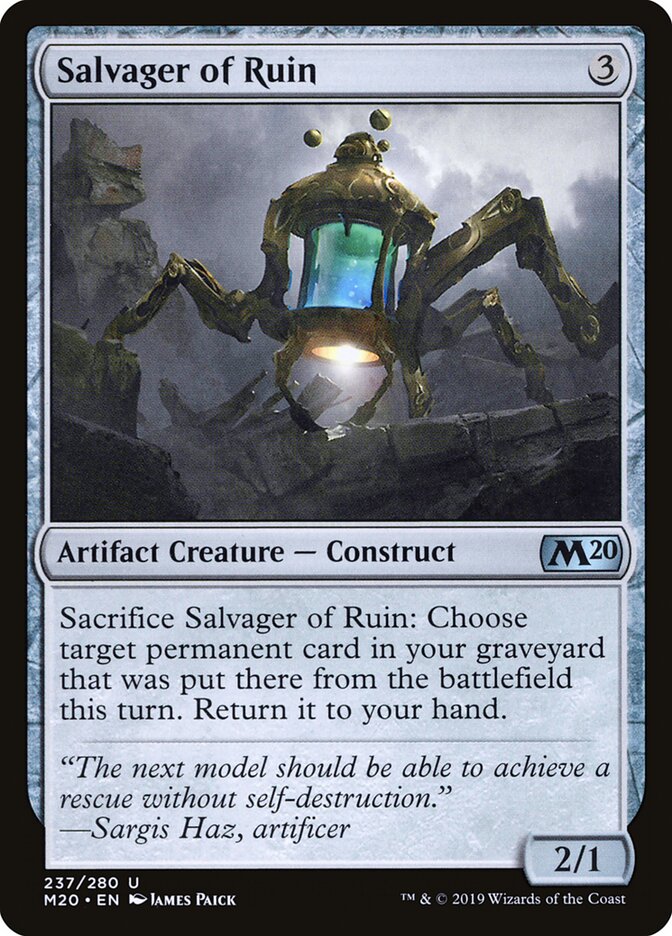 Salvager of Ruin card front