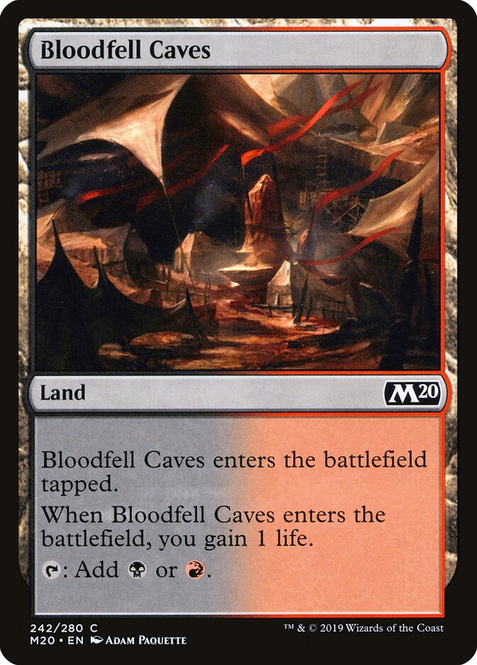 Bloodfell Caves card front