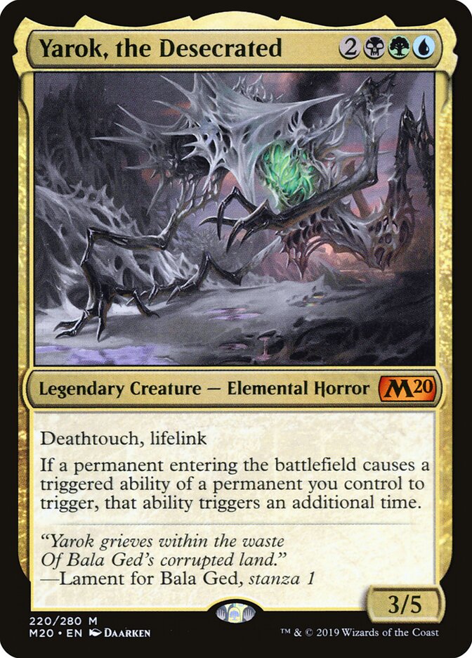 Yarok, the Desecrated card front