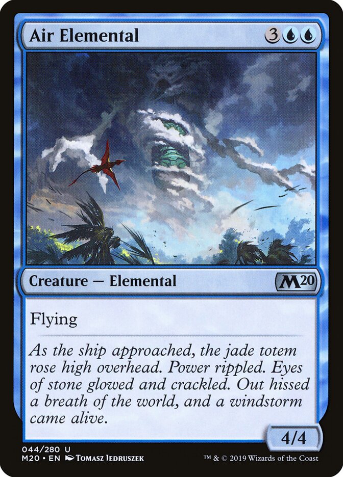 Air Elemental card front