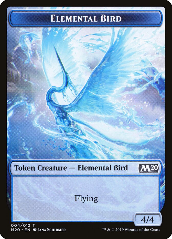 Elemental Bird card front
