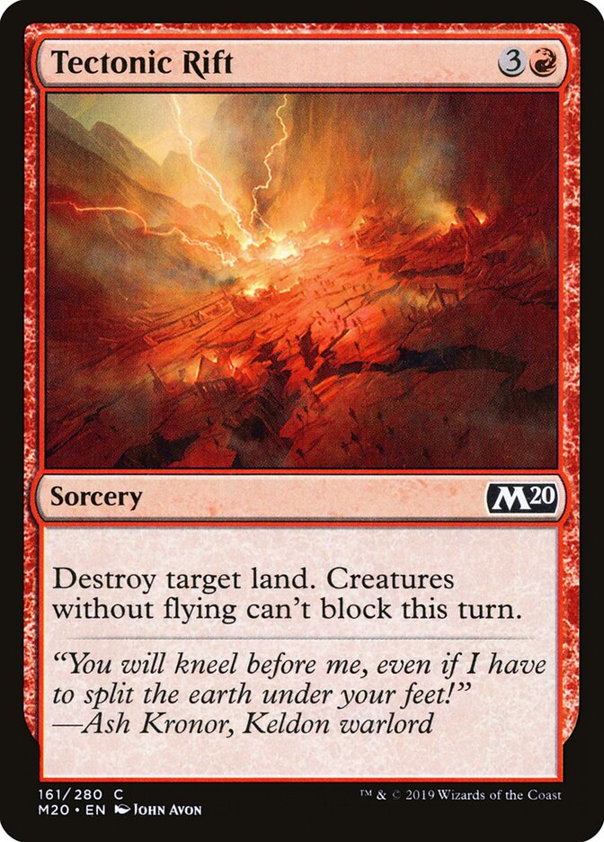 Tectonic Rift card front