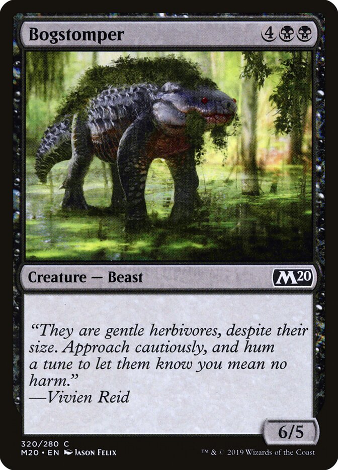 Bogstomper card front