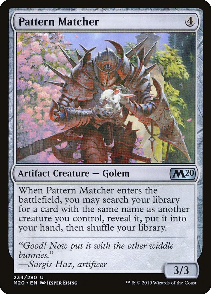Pattern Matcher card front