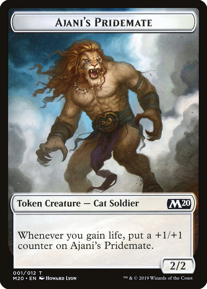 Ajani's Pridemate card front