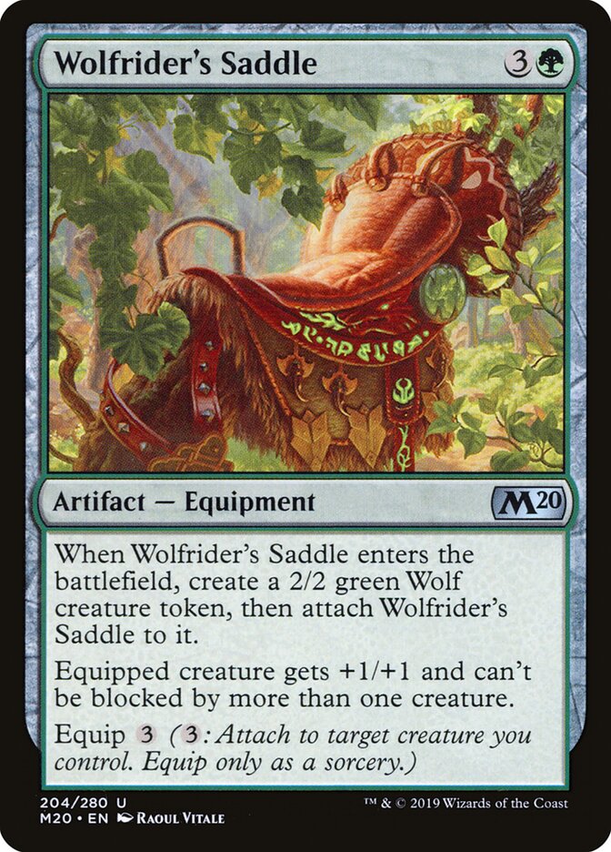 Wolfrider's Saddle card front