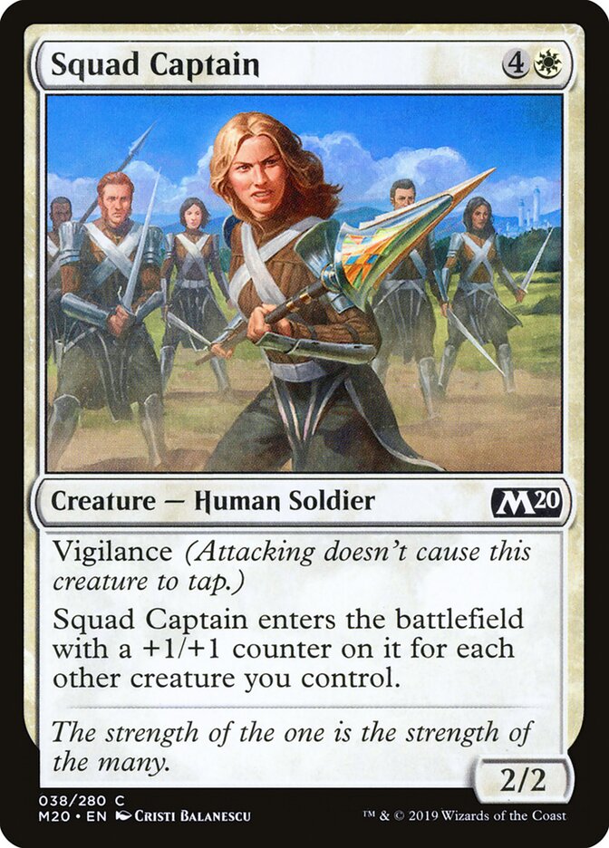 Squad Captain card front