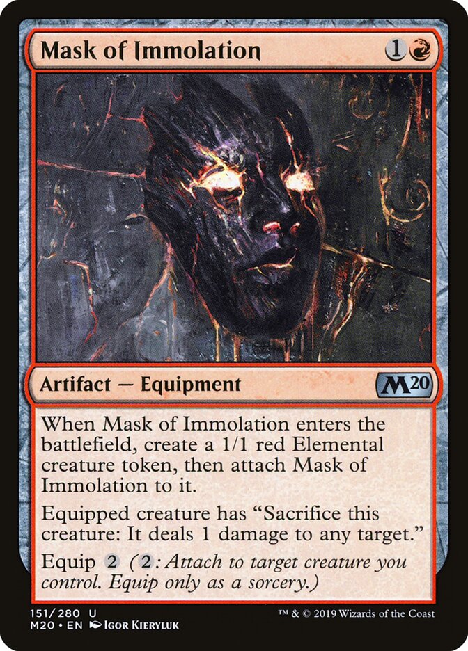 Mask of Immolation card front