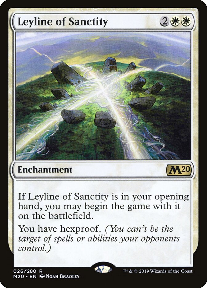 Leyline of Sanctity card front