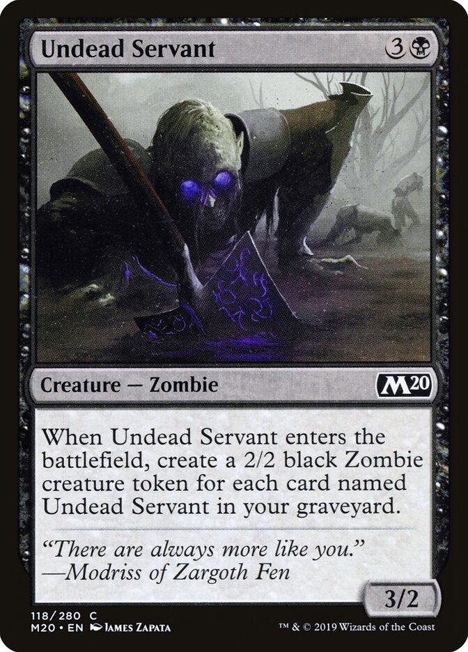 Undead Servant card front