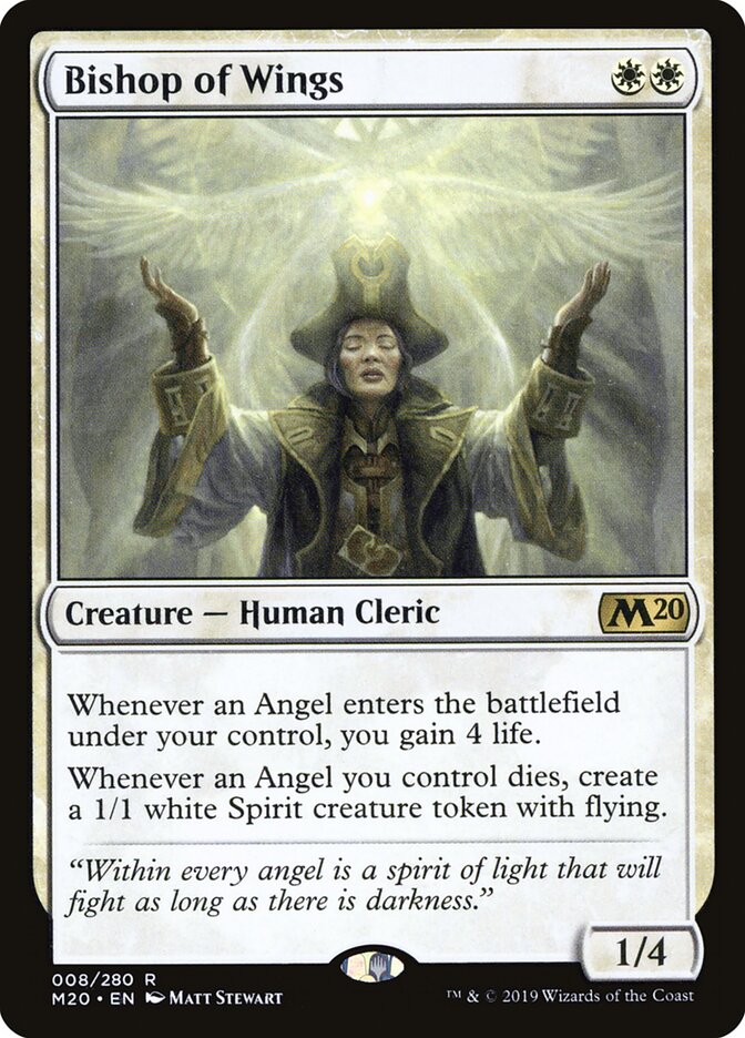 Bishop of Wings card front