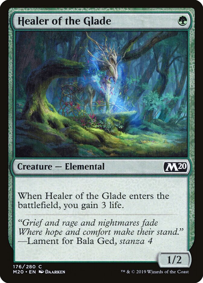 Healer of the Glade card front