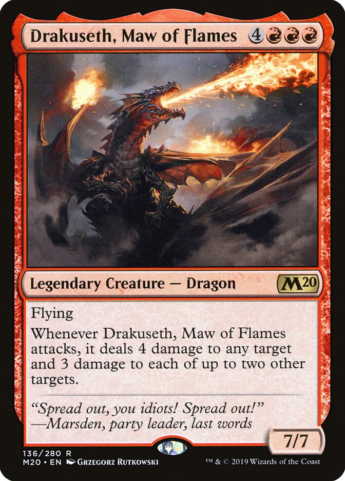 Drakuseth, Maw of Flames card front