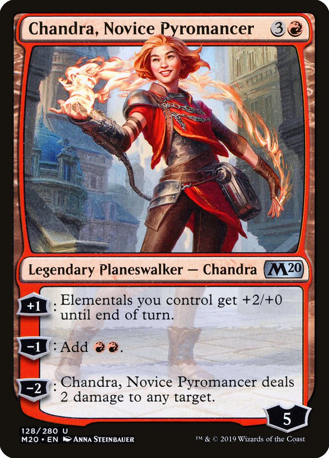 Chandra, Novice Pyromancer card front