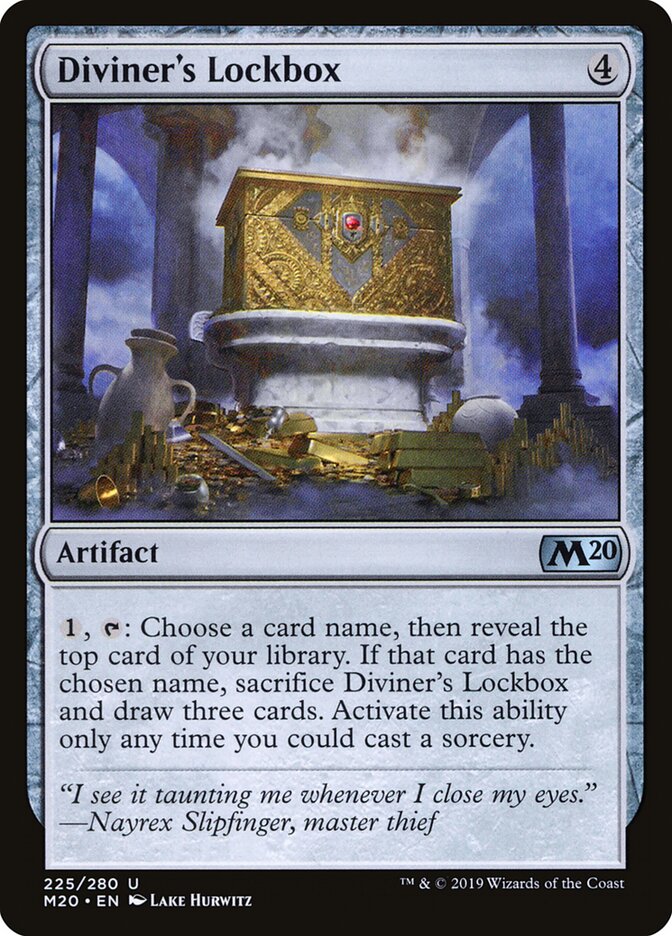 Diviner's Lockbox card front