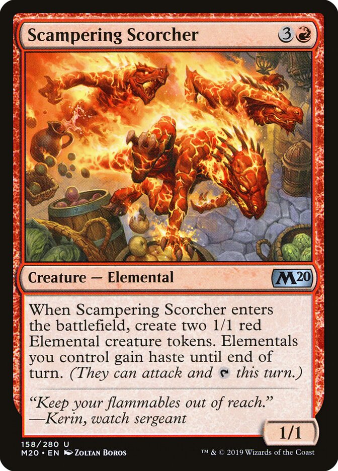 Scampering Scorcher card front