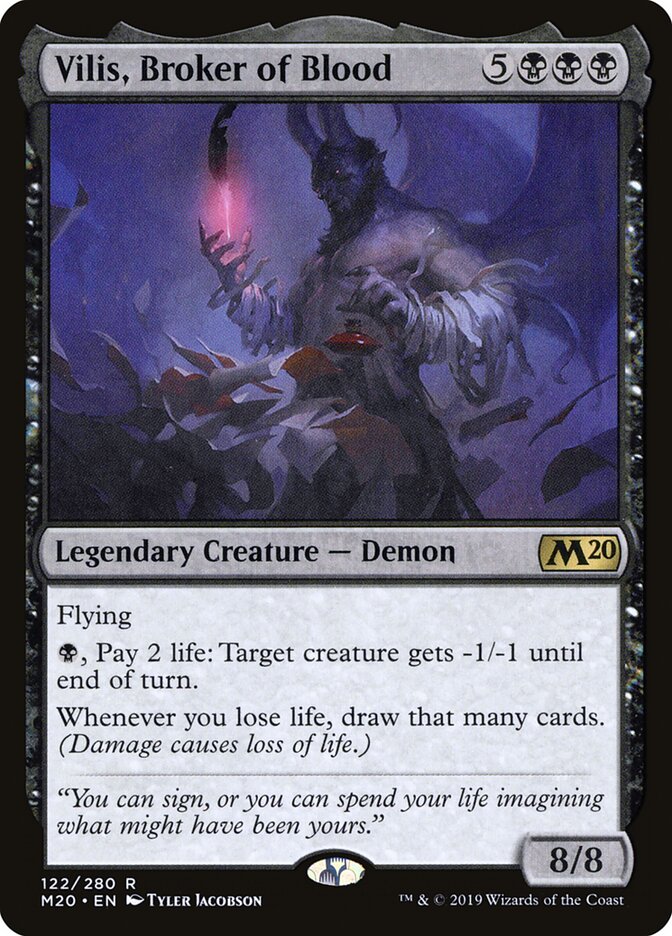 Vilis, Broker of Blood card front