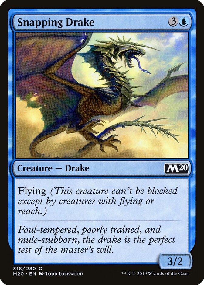 Snapping Drake card front