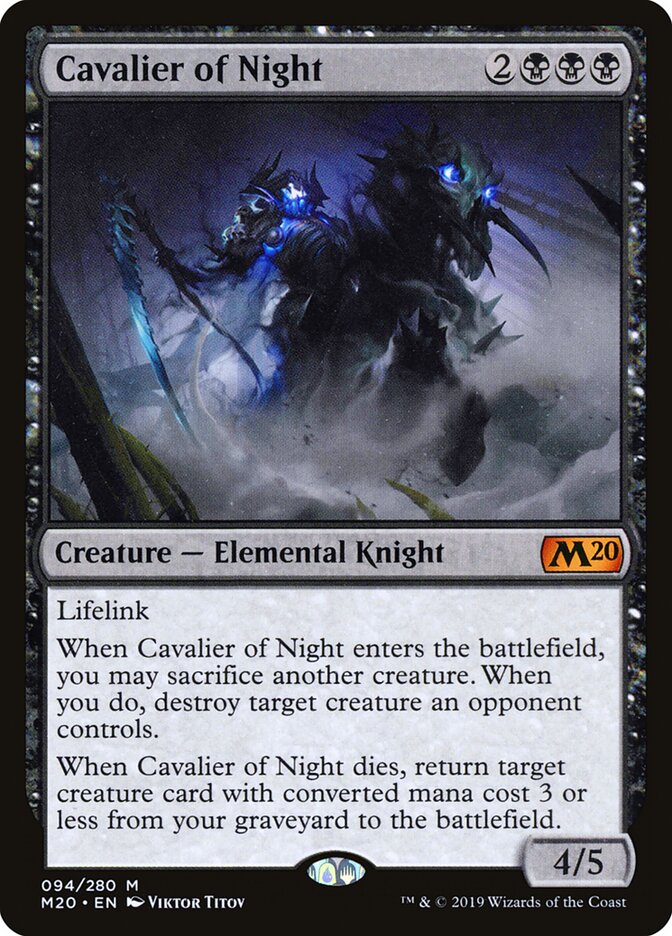 Cavalier of Night card front