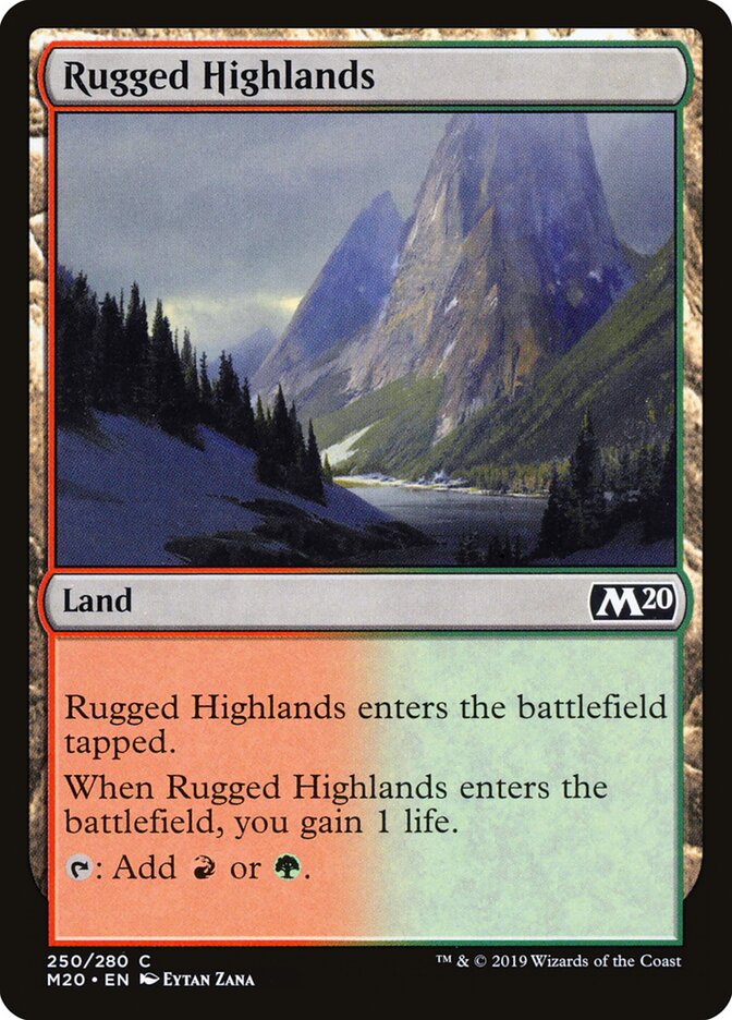 Rugged Highlands card front