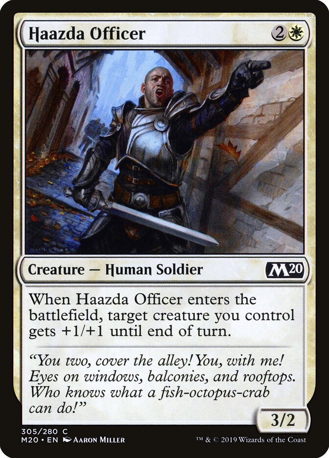 Haazda Officer card front