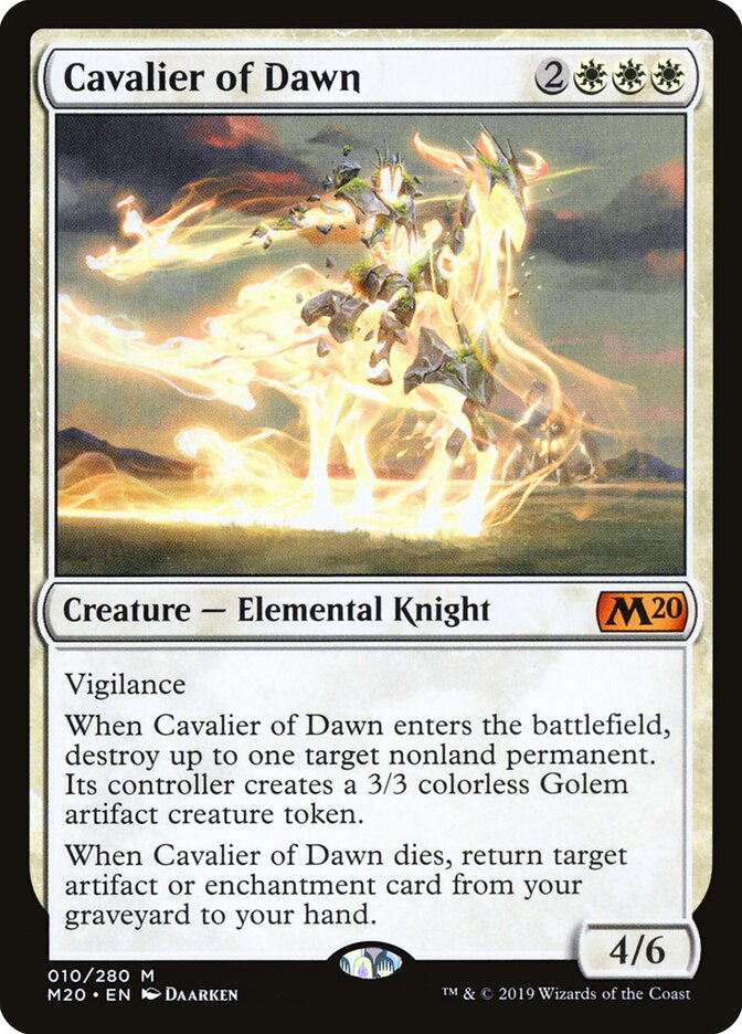 Cavalier of Dawn card front