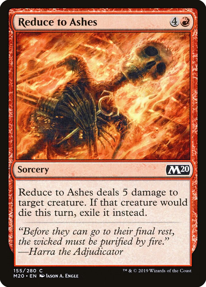 Reduce to Ashes card front
