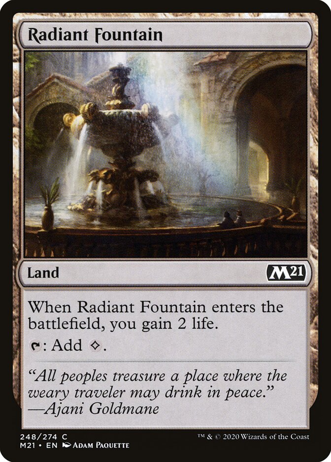 Radiant Fountain card front