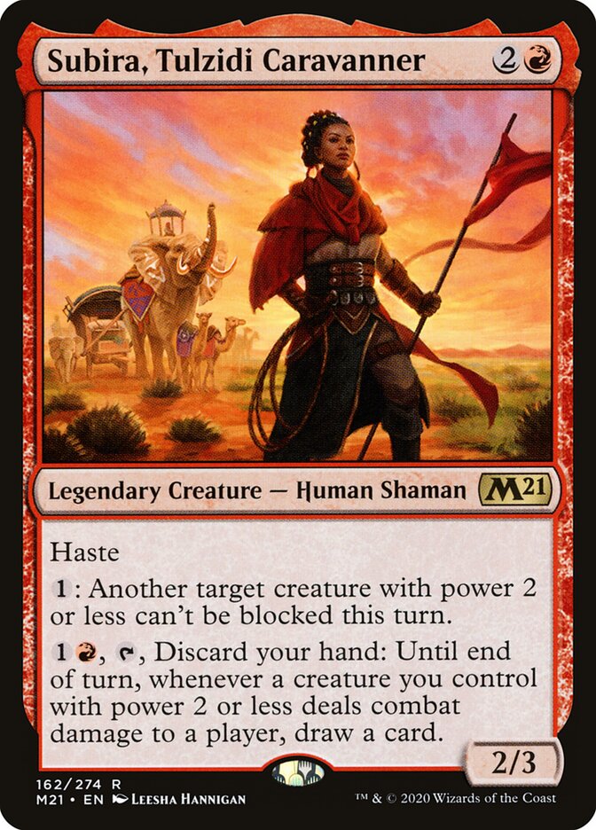 Subira, Tulzidi Caravanner card front