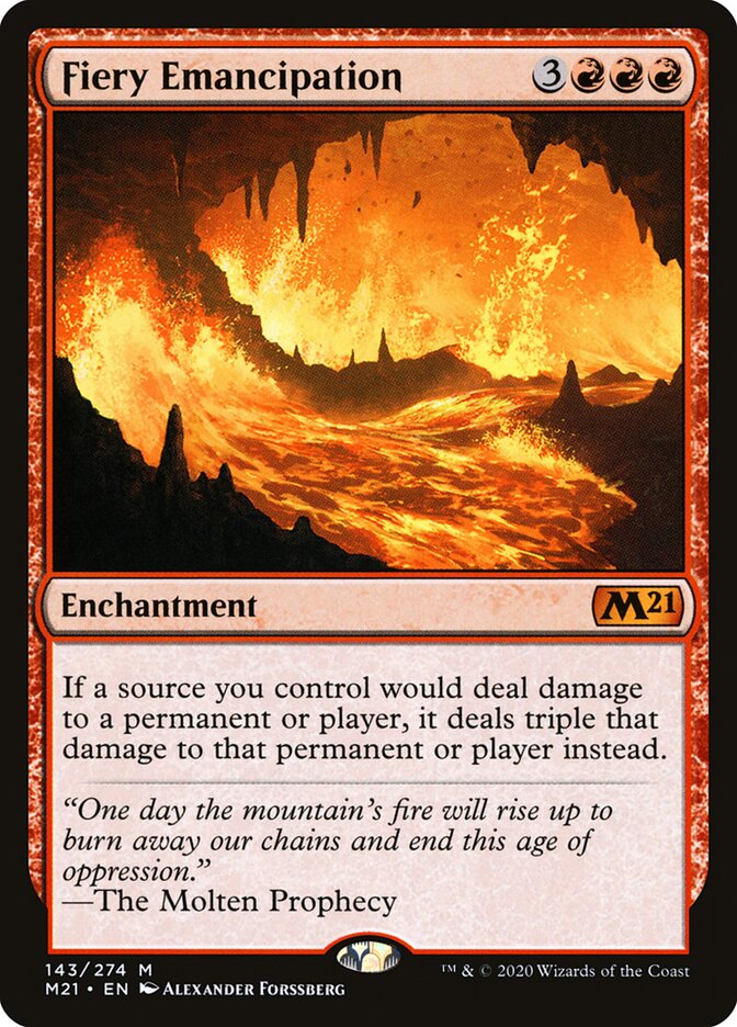 Fiery Emancipation card front