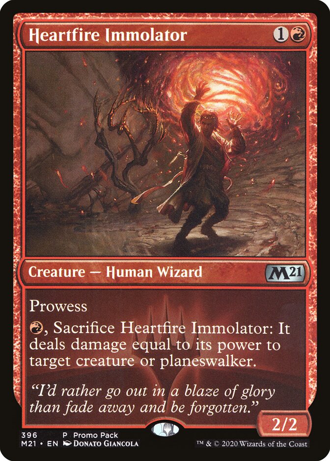 Heartfire Immolator card front